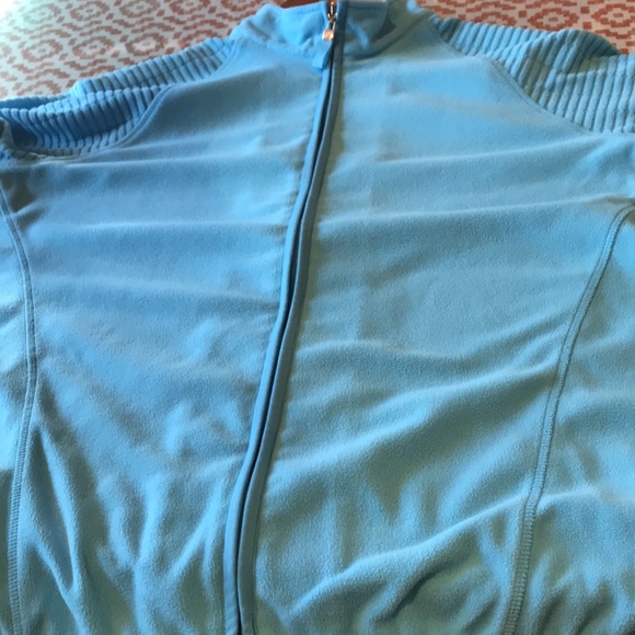Greg Norman Golf Fleece full zip sz XL  light blue - Picture 9 of 9